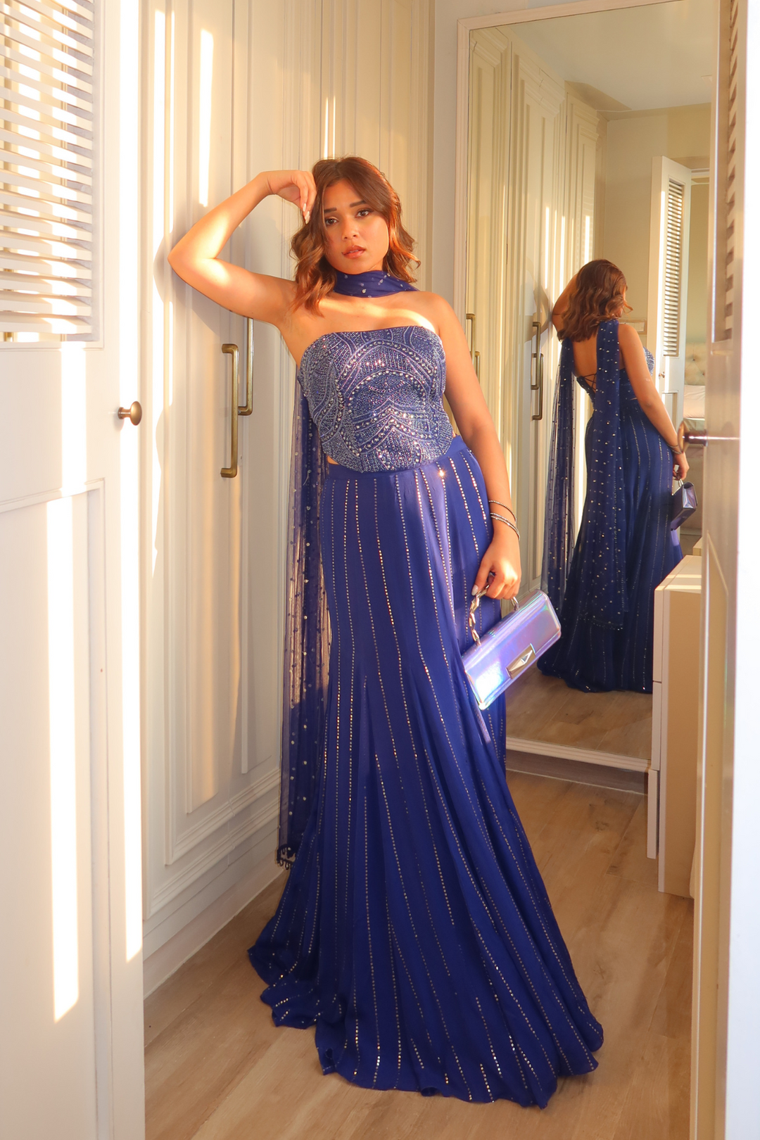 Riya Jain in Stella Corset Mermaid Skirt