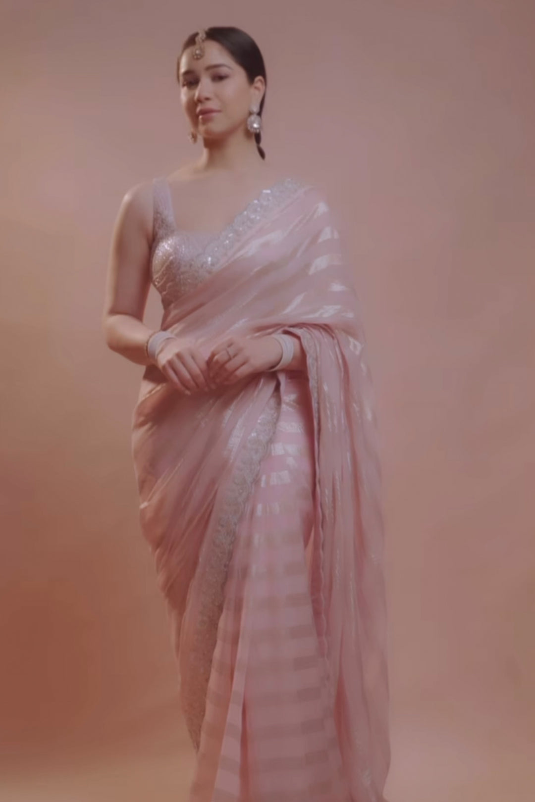 Sara Tendulkar in Radhika Saree