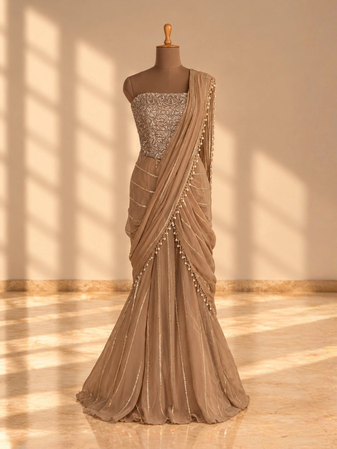 maanya corset saree