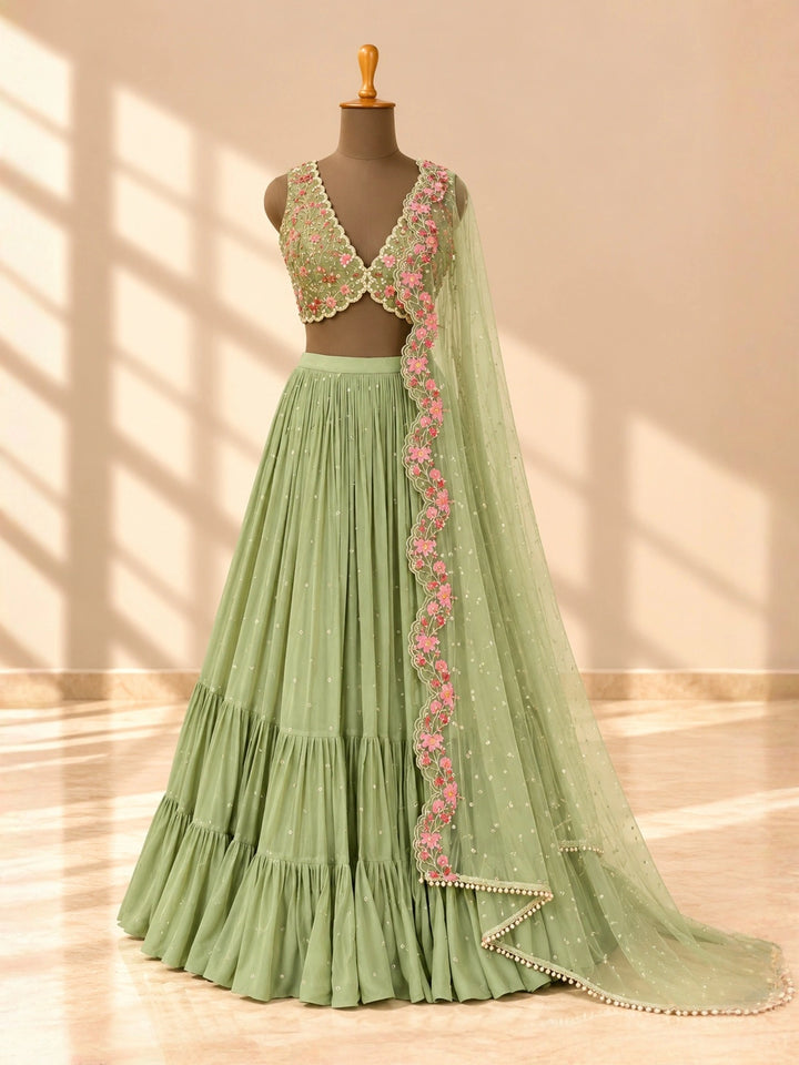 Athena tiered skirt