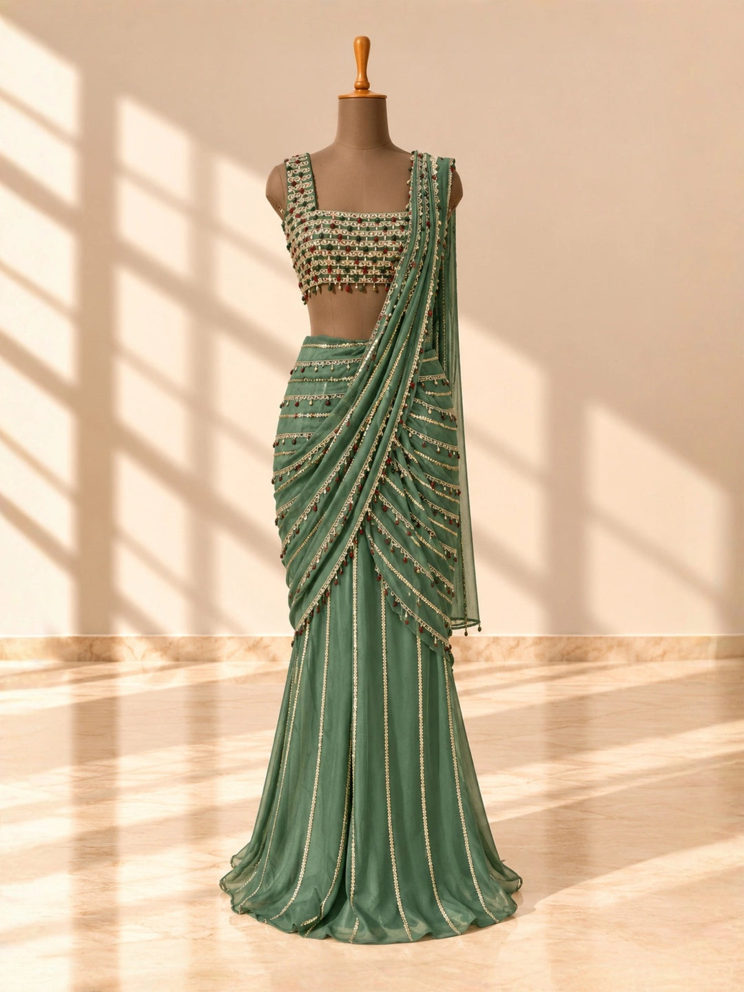 Riwa Pre drape saree