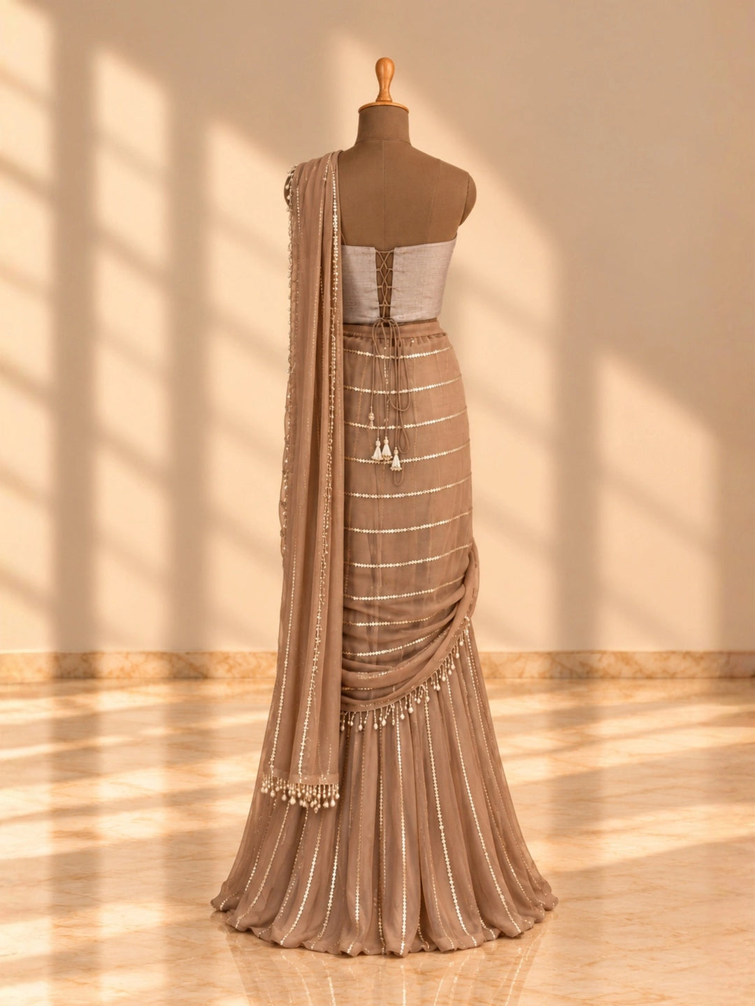 maanya corset saree