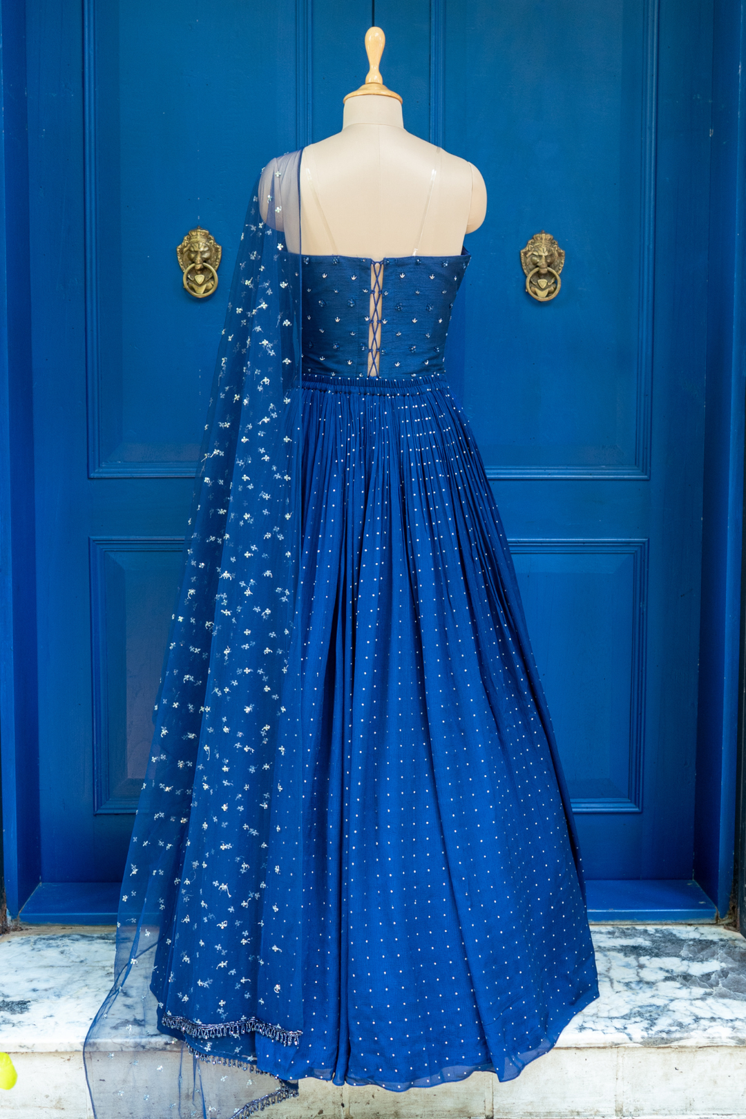 Blue stella rushing skirt