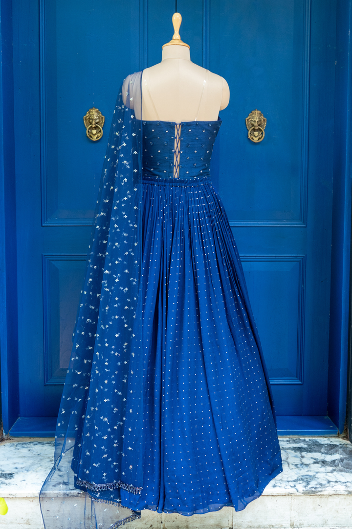 Blue stella rushing skirt