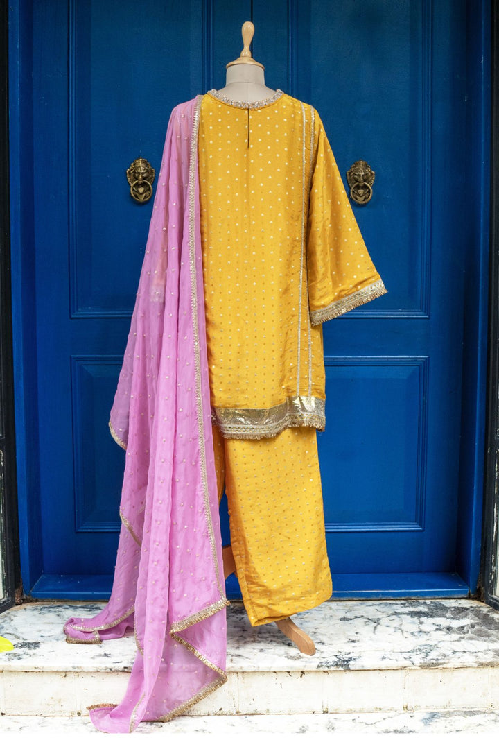 Yellow Mina tunic set