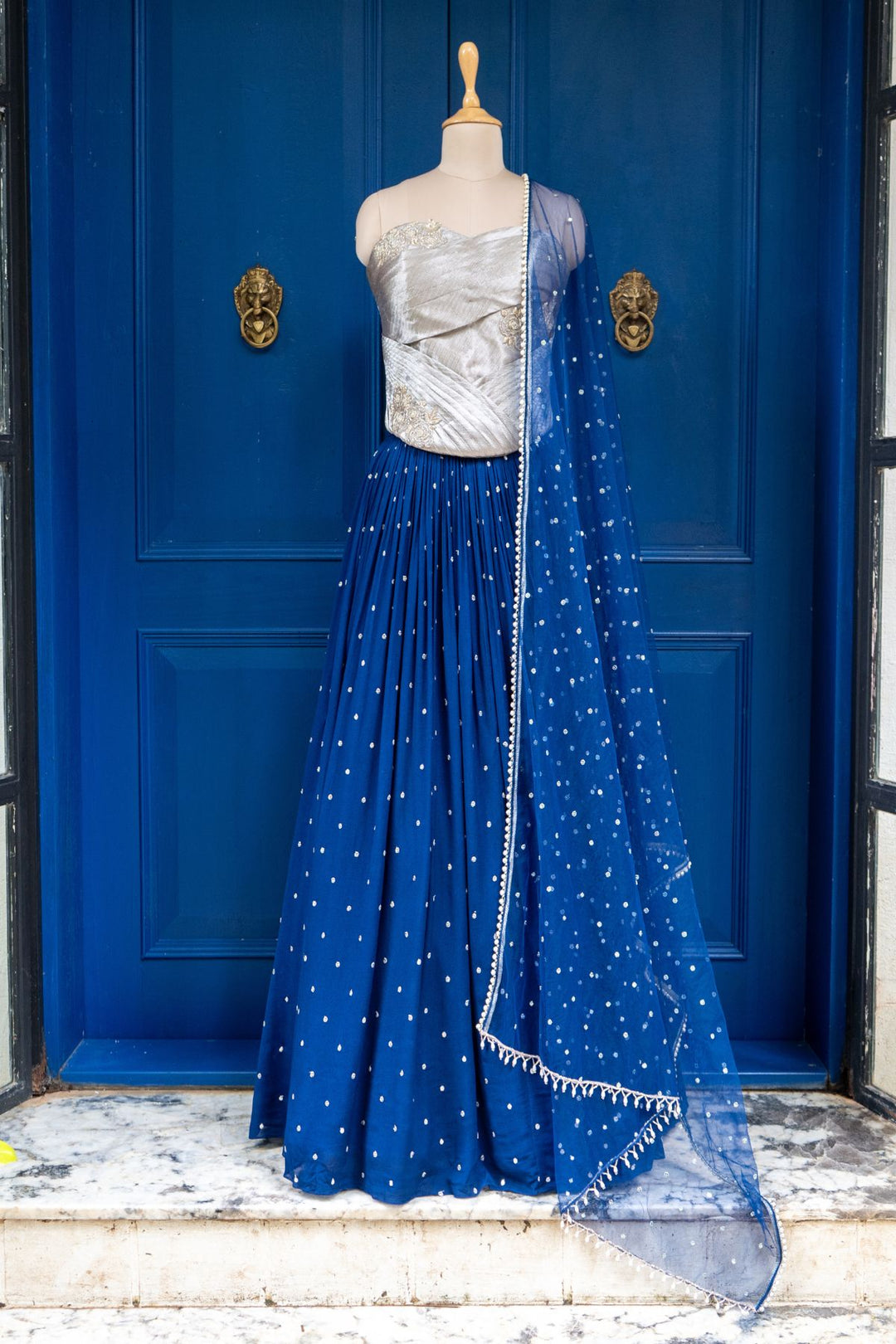 Blue Marigold rushing skirt