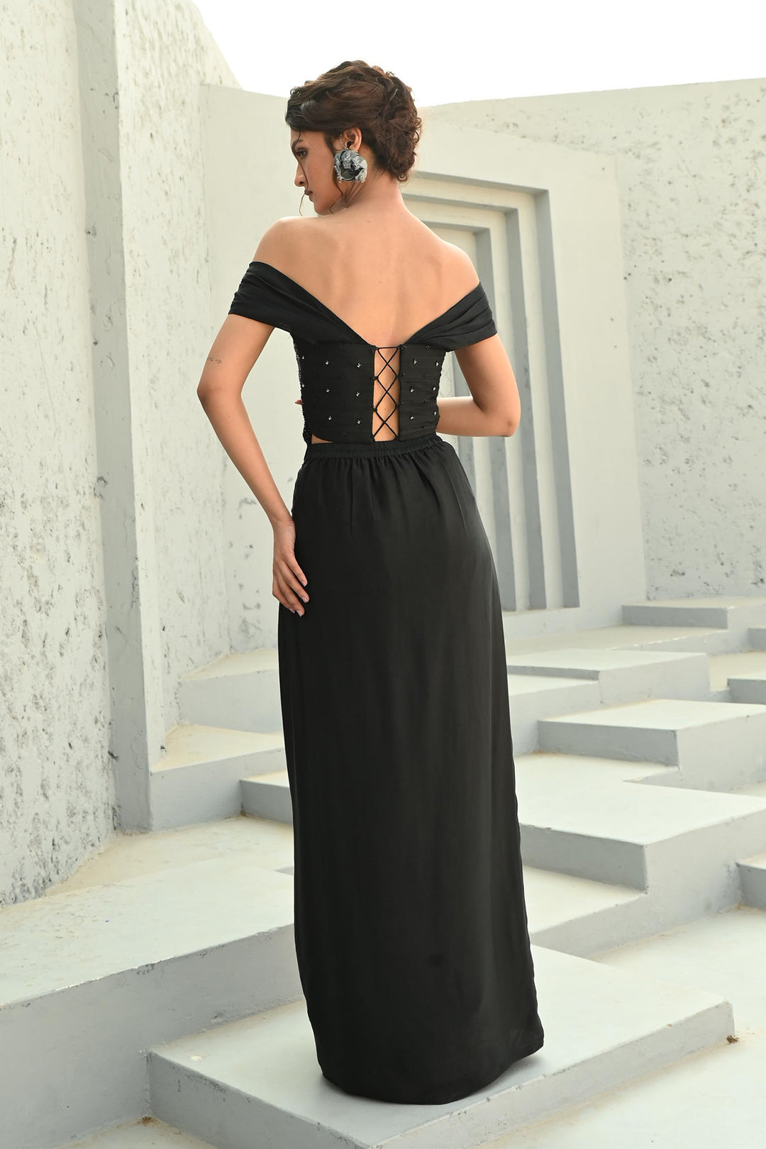 Stella Corset Drape  Skirt