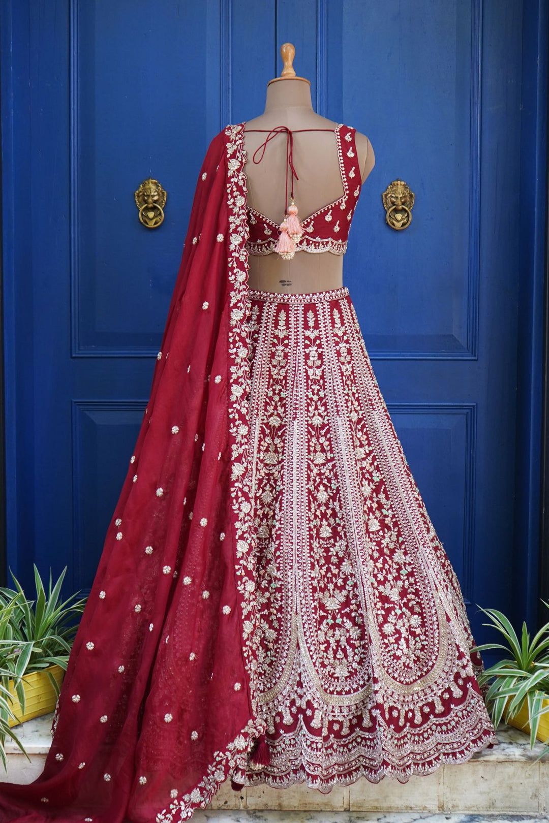 Rose lehenga