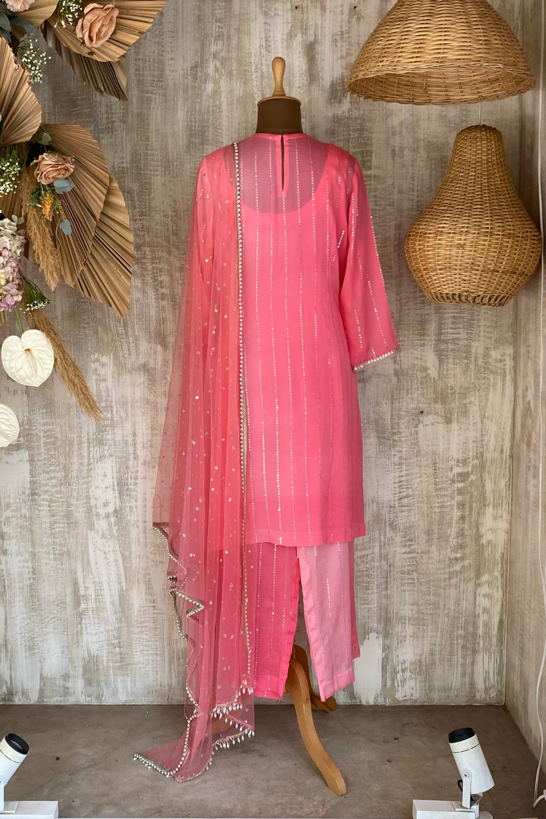 Pink Yoke Kurta Set