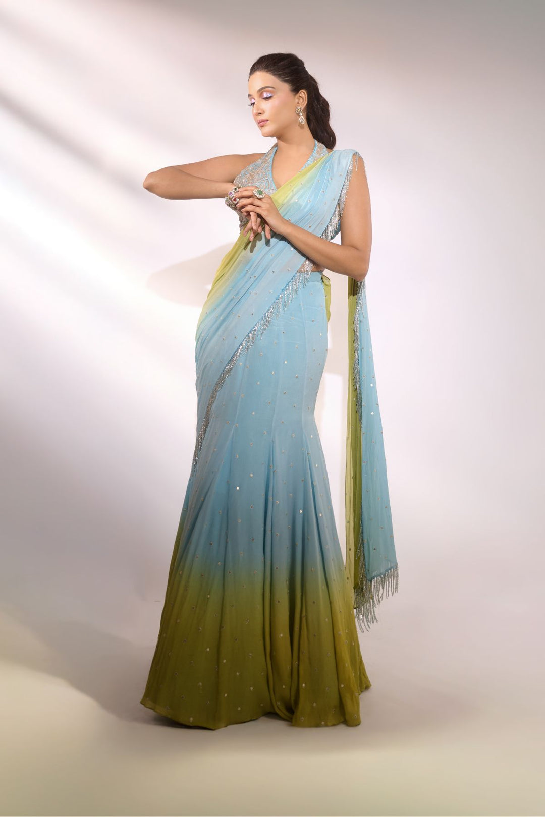 Nimrit Ahluwalia in THEA OMBRE SAREE