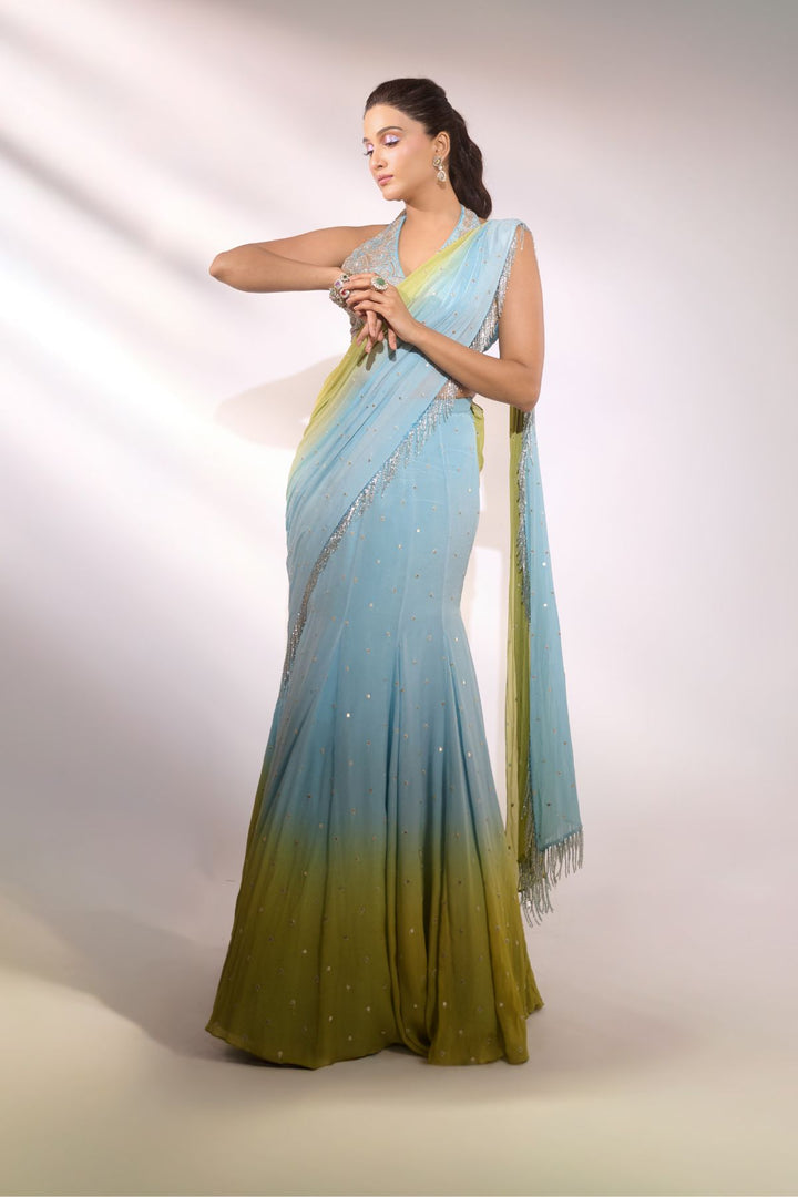 Nimrit Ahluwalia in THEA OMBRE SAREE