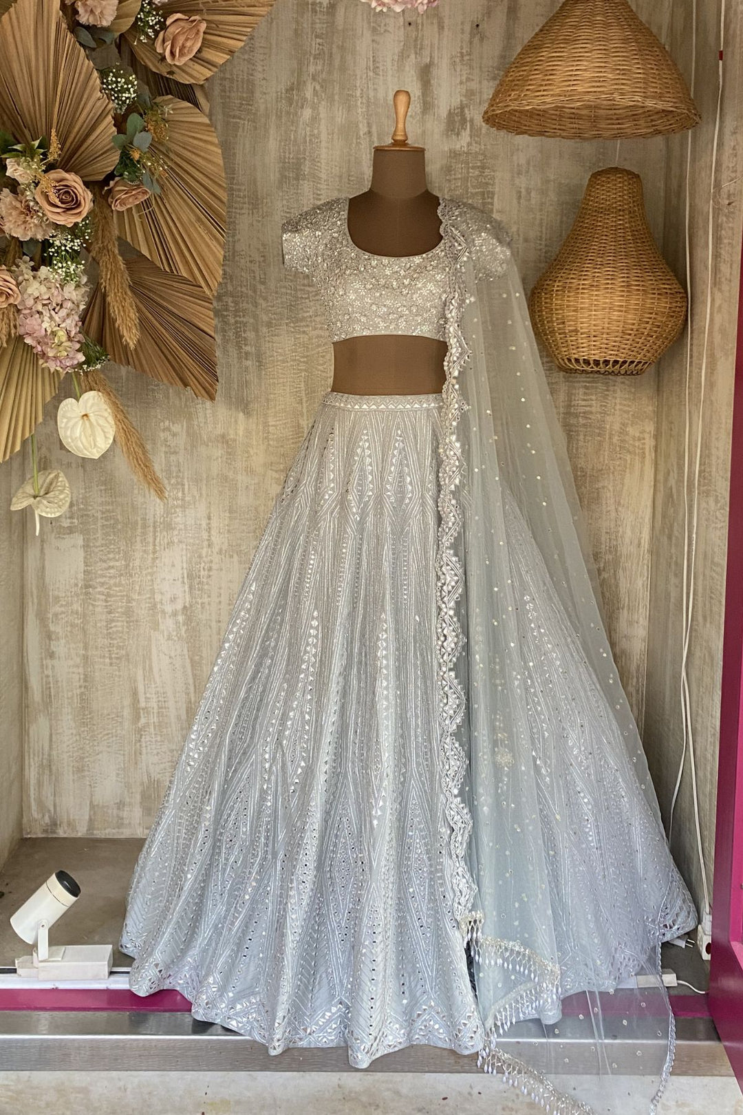 Silver Mia lehenga