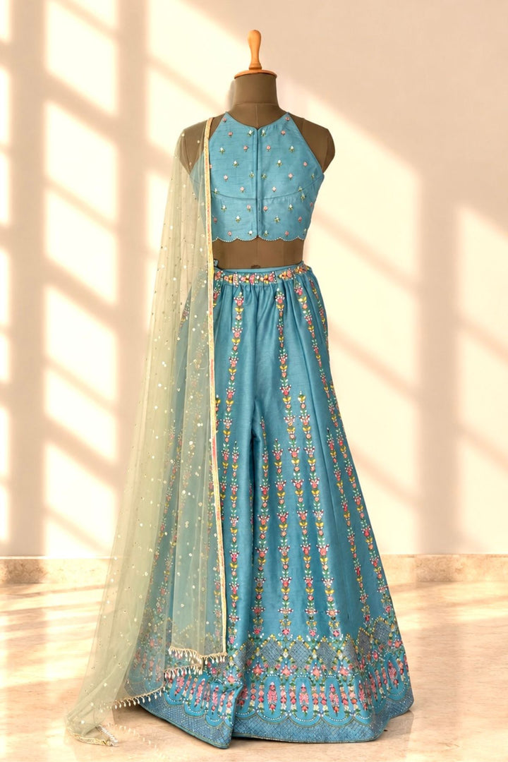 Blue blossom palazzo