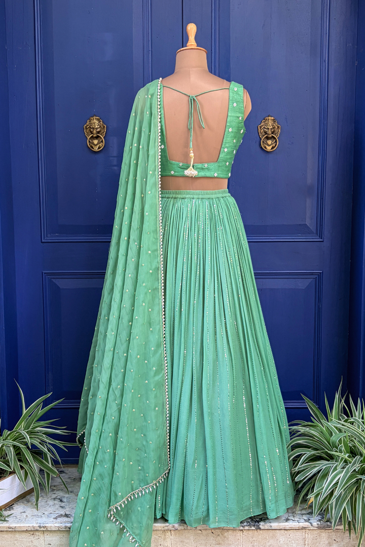 Sage green Ines rushing skirt