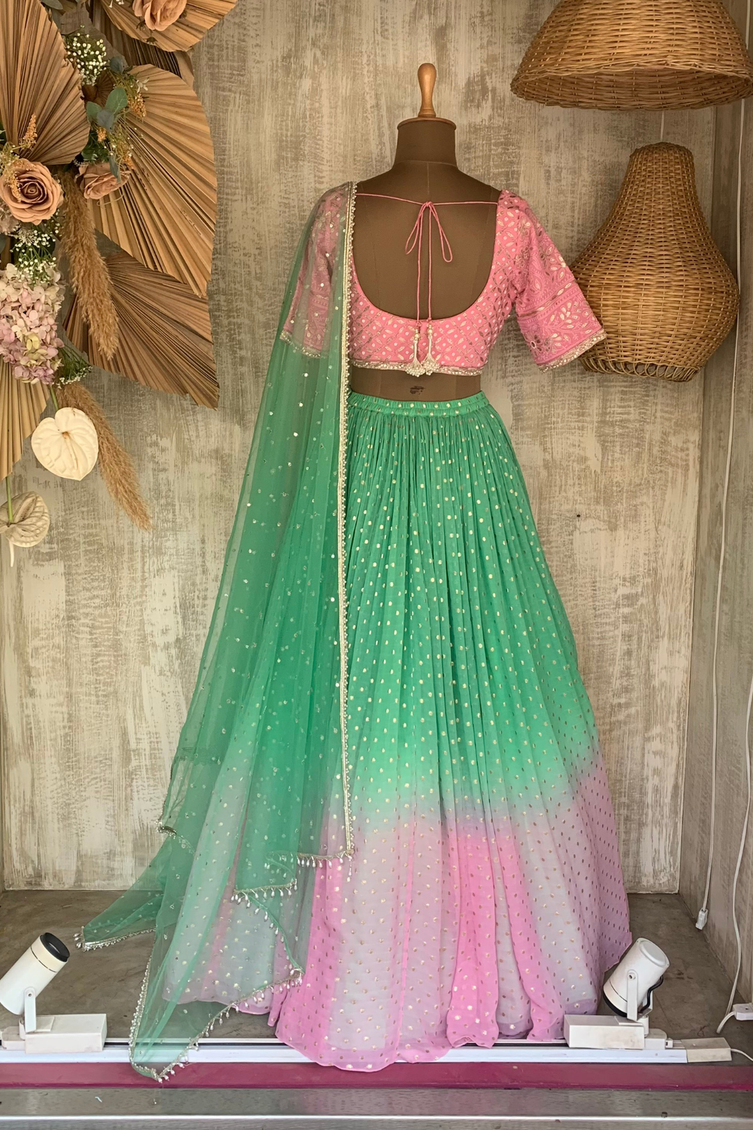 SHADED LUCKNOWI RUSHING SET