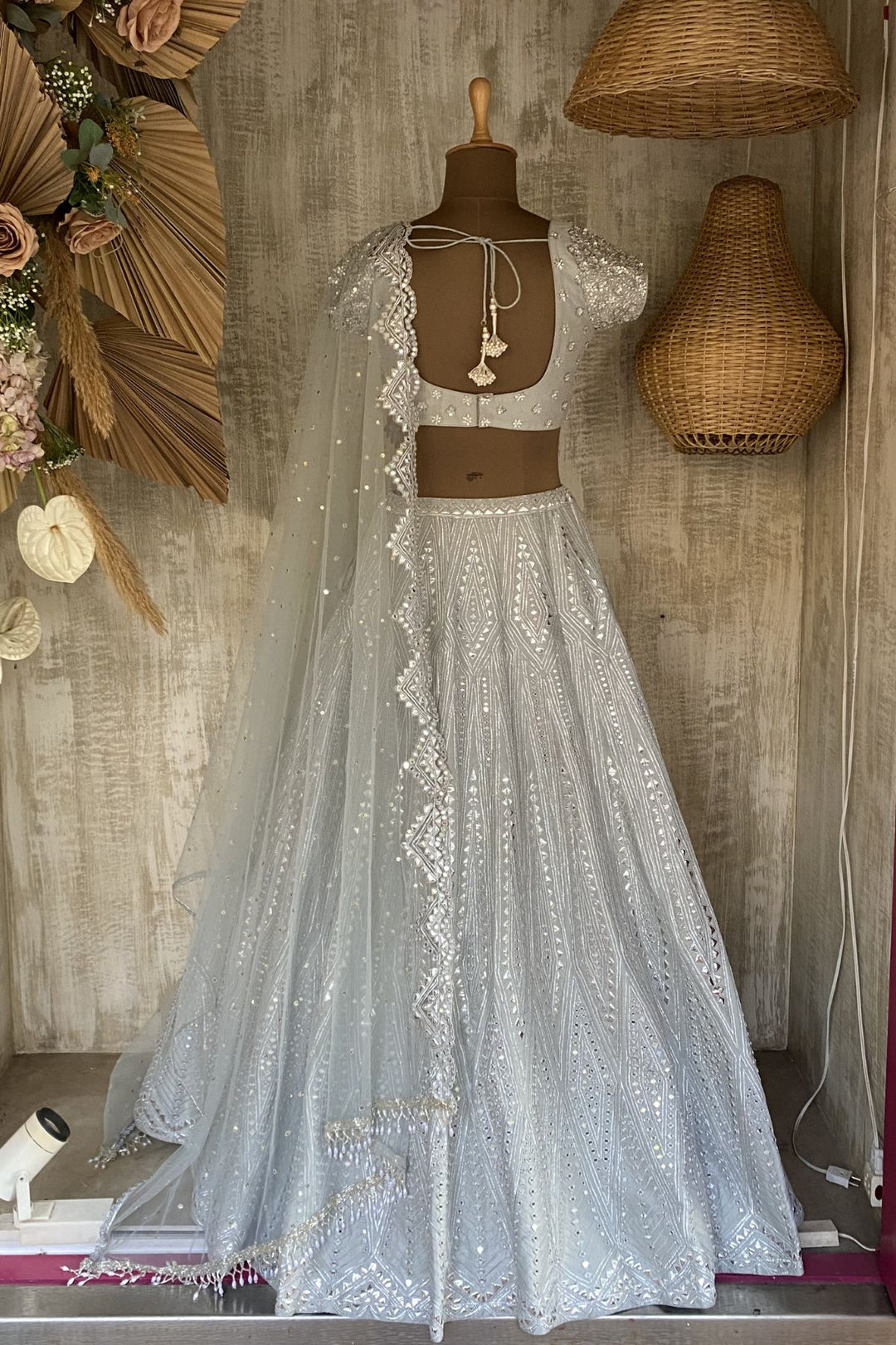 Silver Mia lehenga