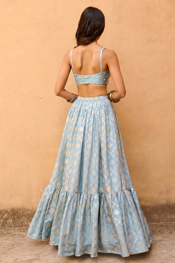 Pearl Jamewar Skirt