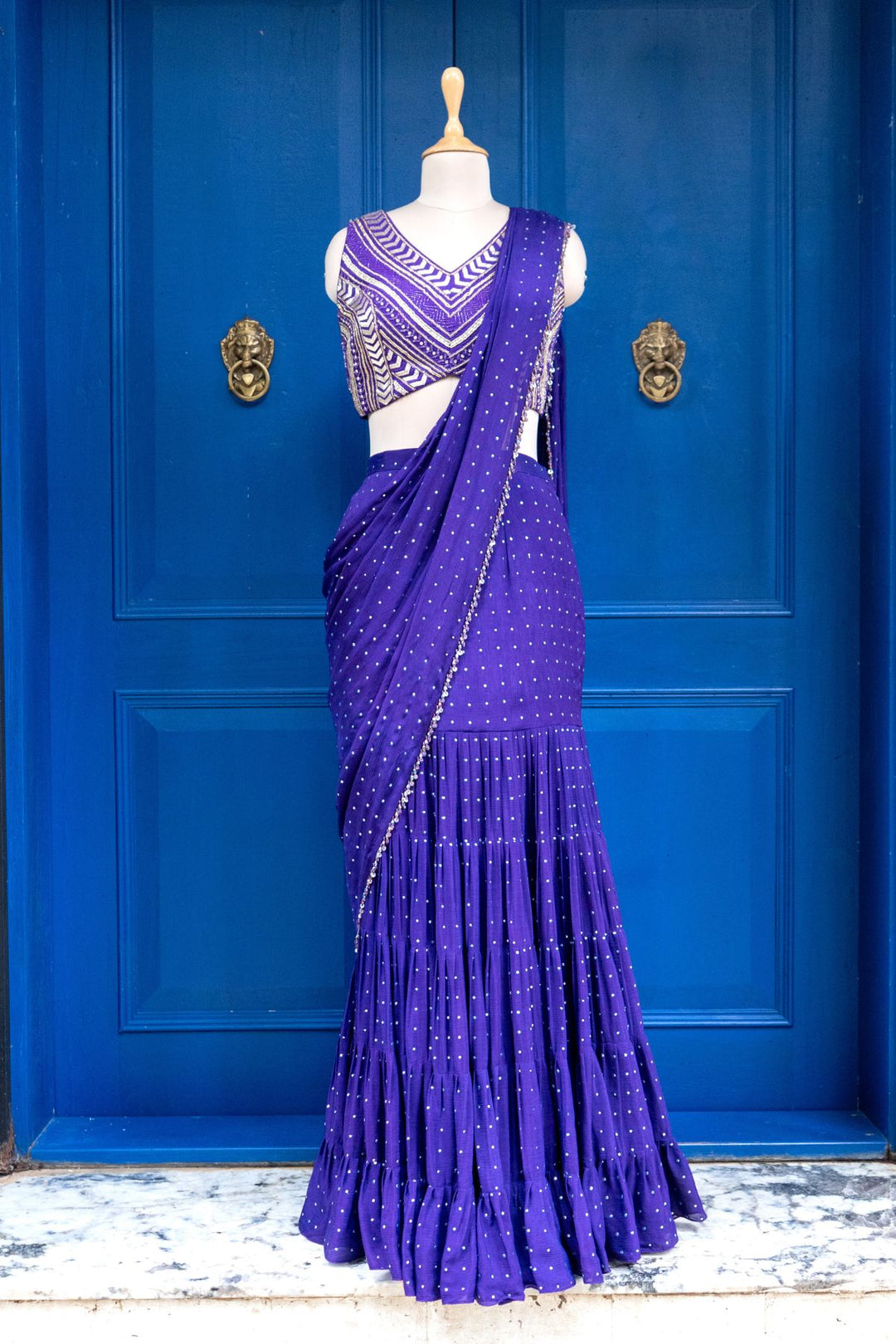 Galaxy Pre- drape saree