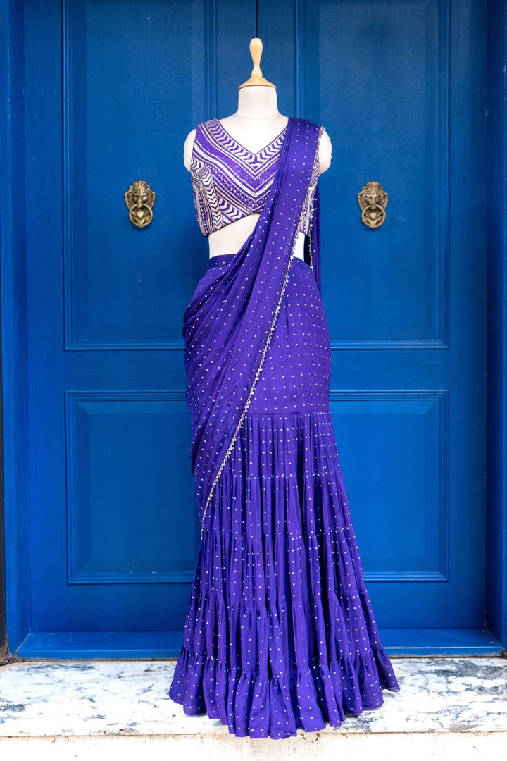 Galaxy Pre- drape saree