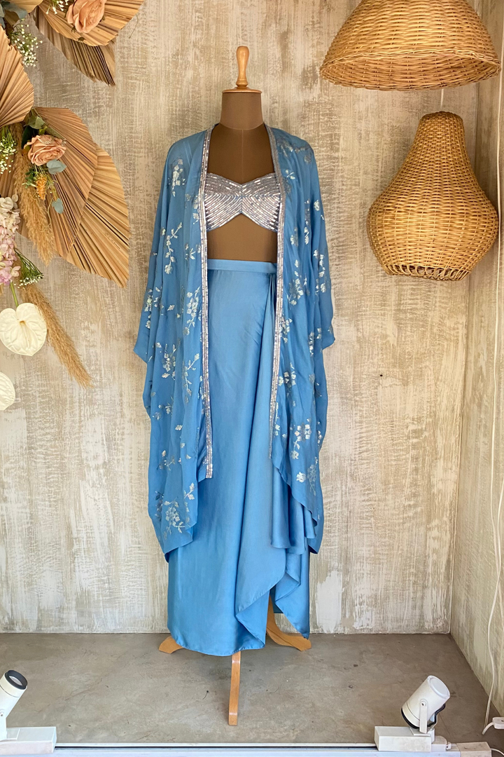 Blue cape set