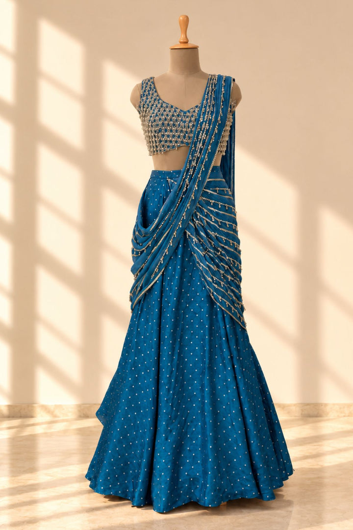 Blue kashish saree