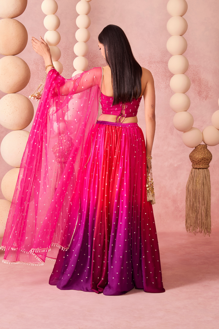 JUGNU OMBRE LEHENGA