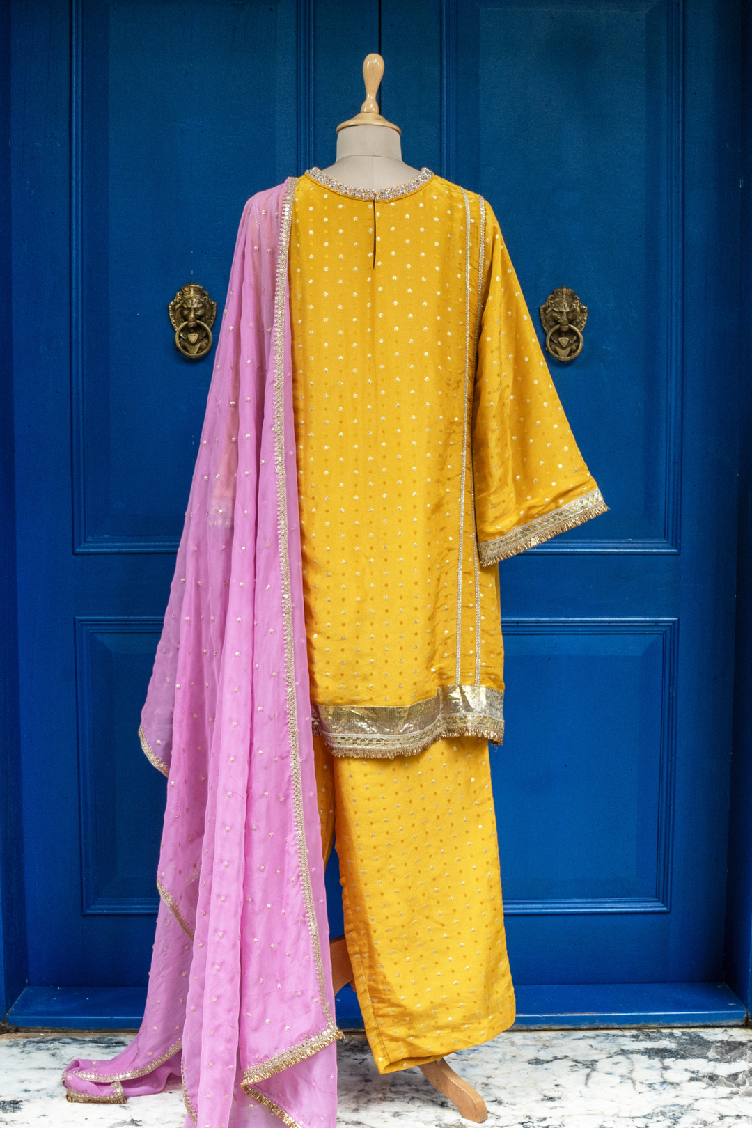 Yellow Mina tunic set