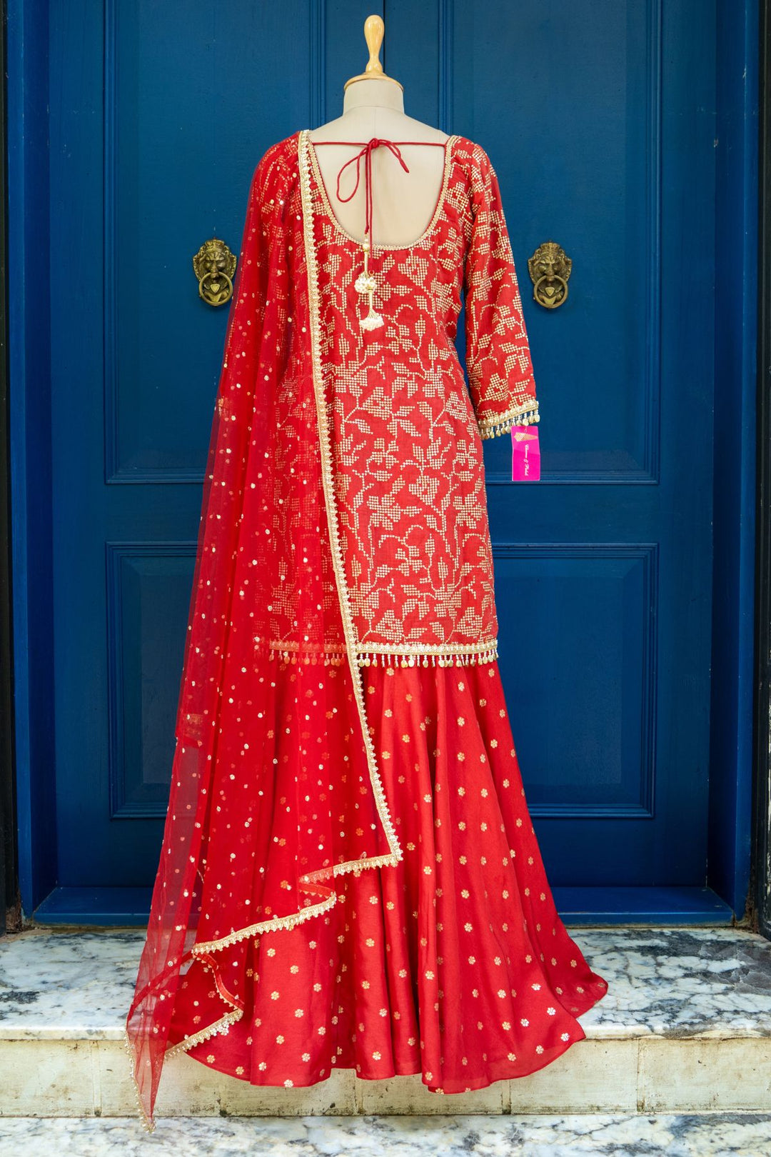 Red Fiza kurta sharara