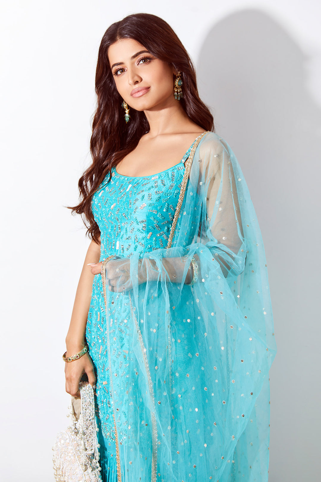Vinali in Gul Silk Kurta