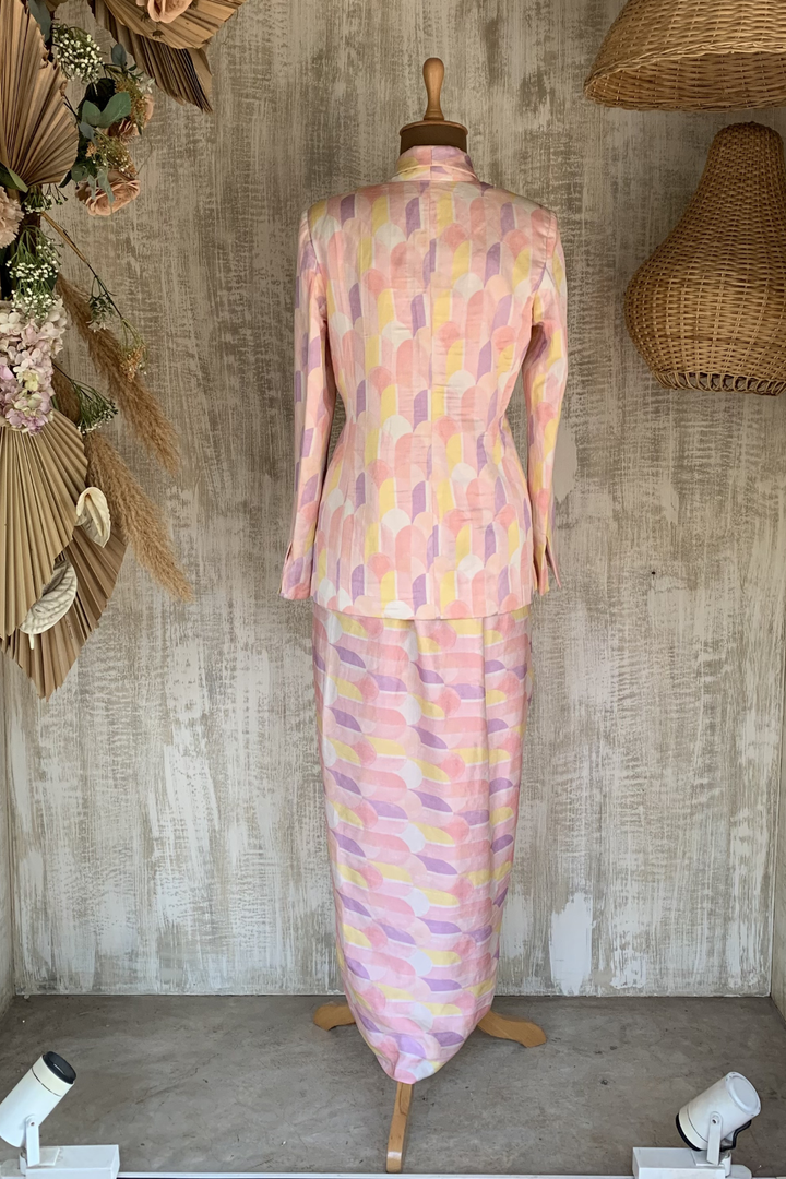 Alaina linen blazer set