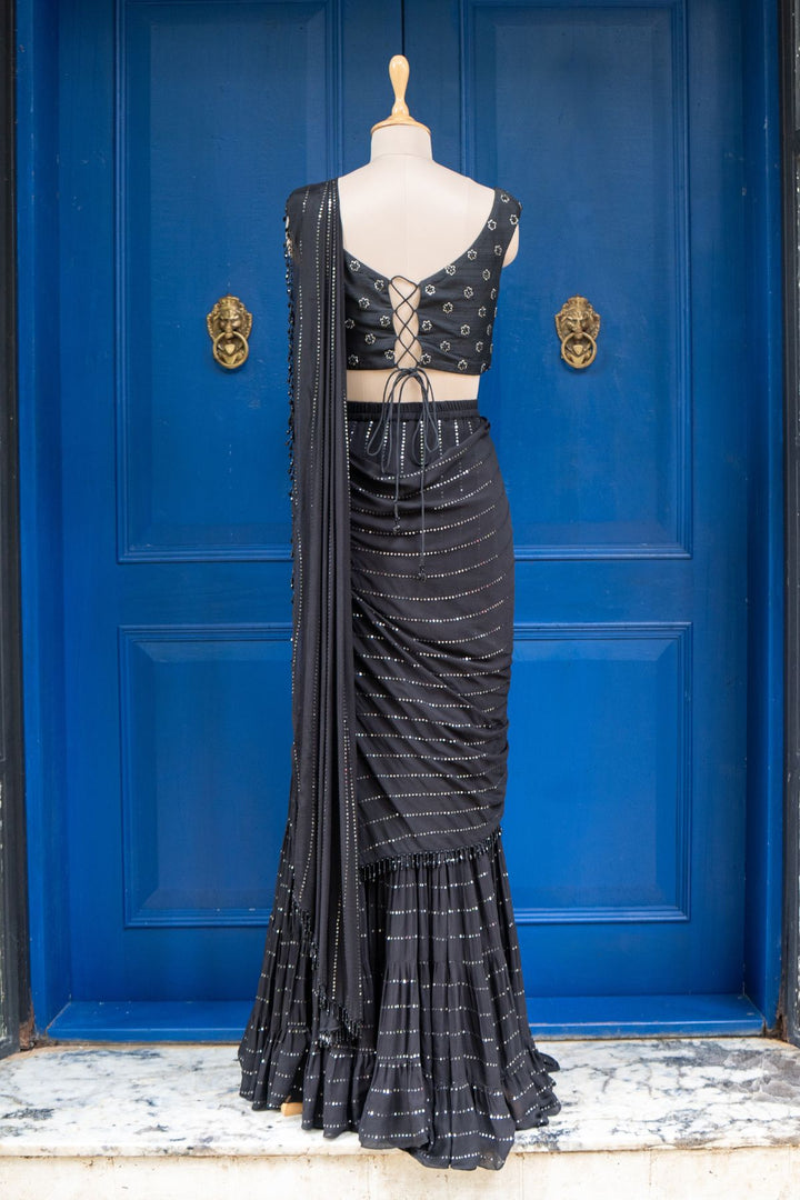 Black sky saree