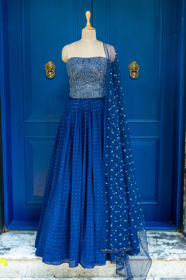 Blue stella rushing skirt