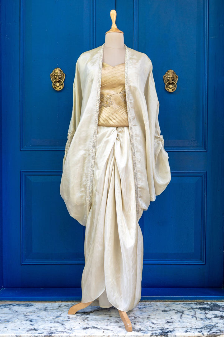 Ivory tissue jacket set