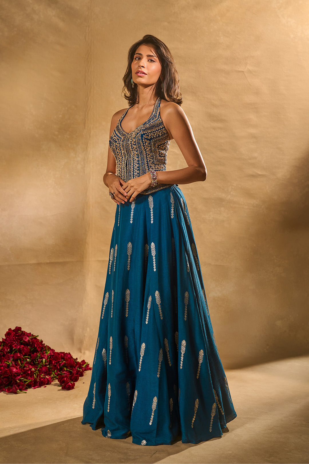 AMAL LEHENGA IN BLUE