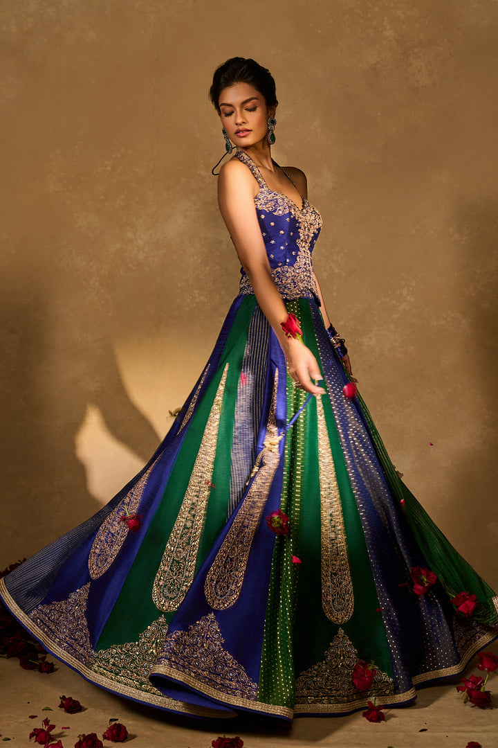 BLUE NAINA LEHENGA
