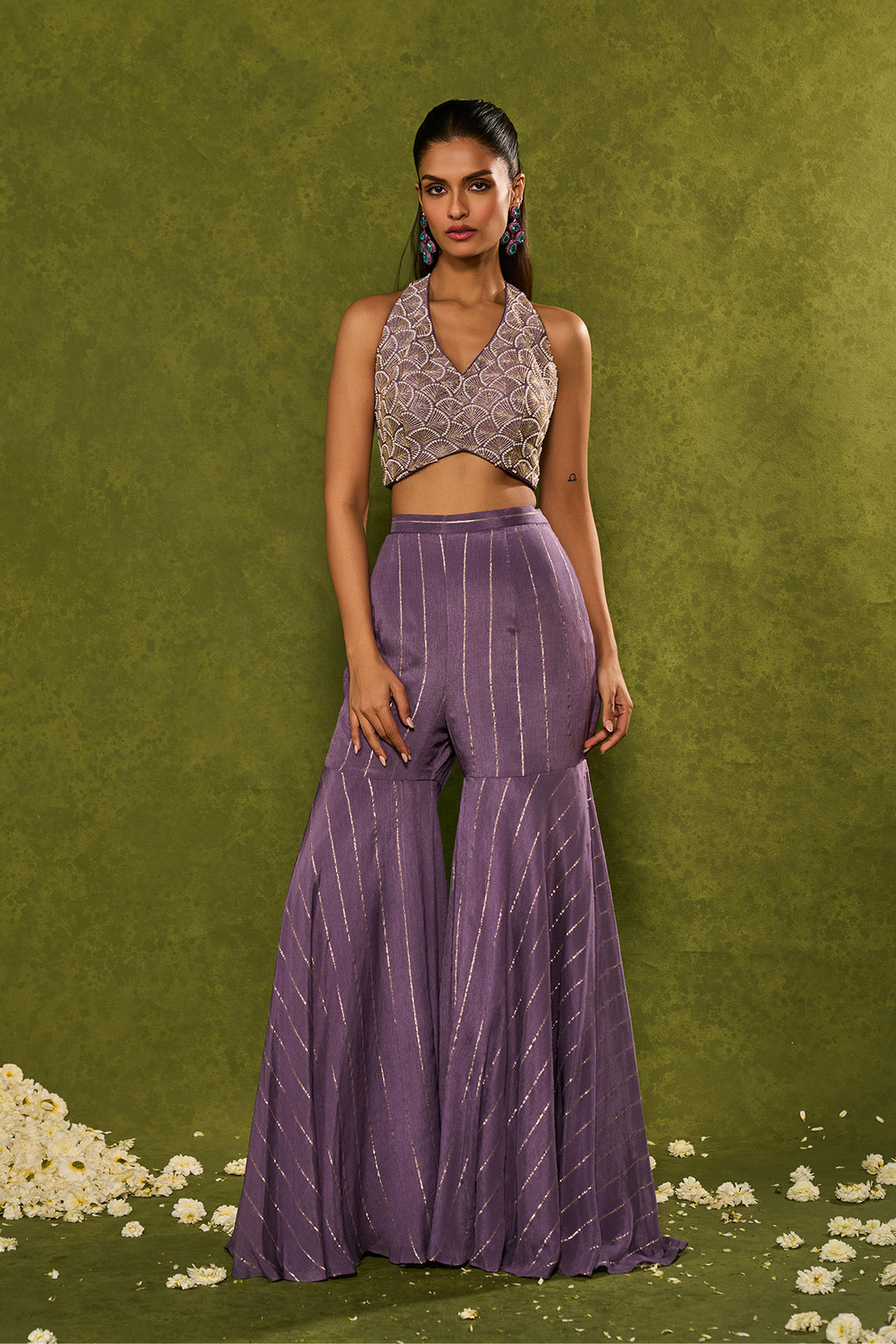 HUNAR DRAPE DUPATTA WITH PANTS