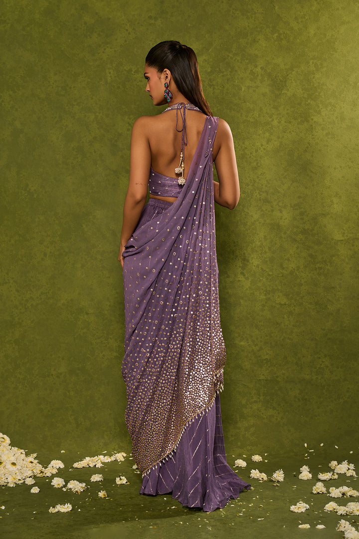 HUNAR DRAPE DUPATTA WITH PANTS