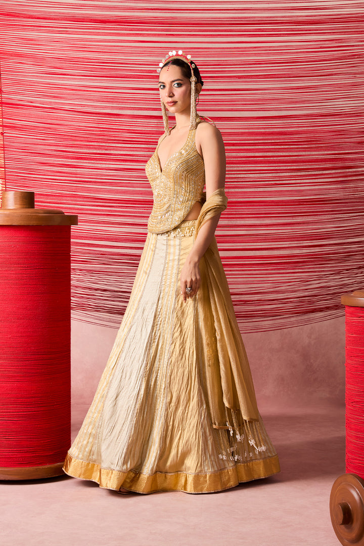 JUGNU GOLD LEHENGA