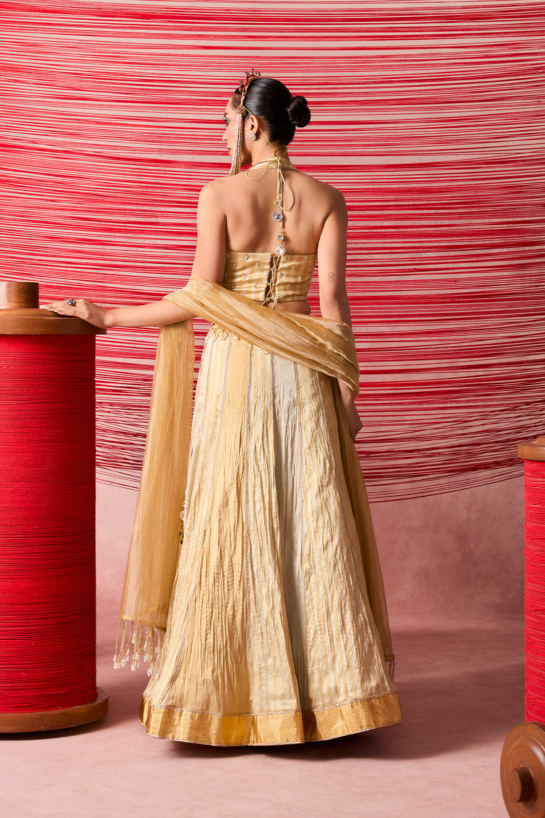 JUGNU GOLD LEHENGA