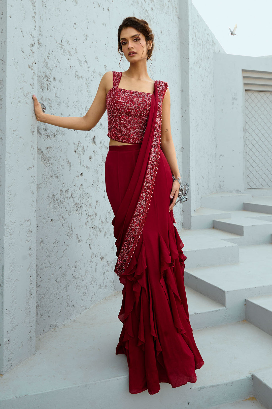 Estelle  Corset Pre Drape Saree