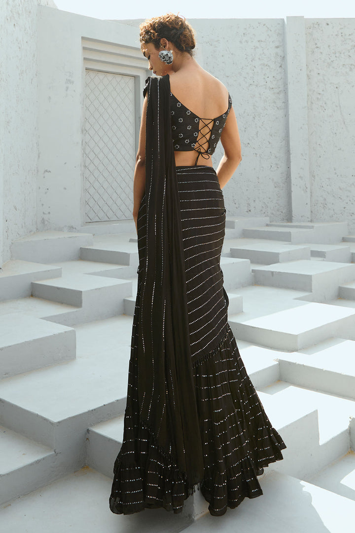 Sky Pre Drape Saree