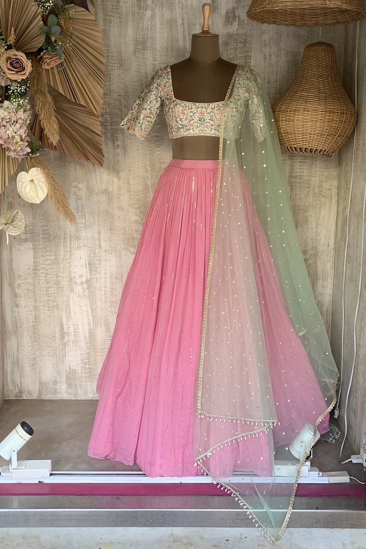 Pink Ismat Ruching Set