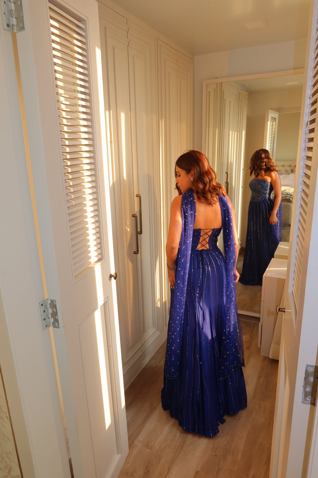 Riya Jain in Stella Corset Mermaid Skirt