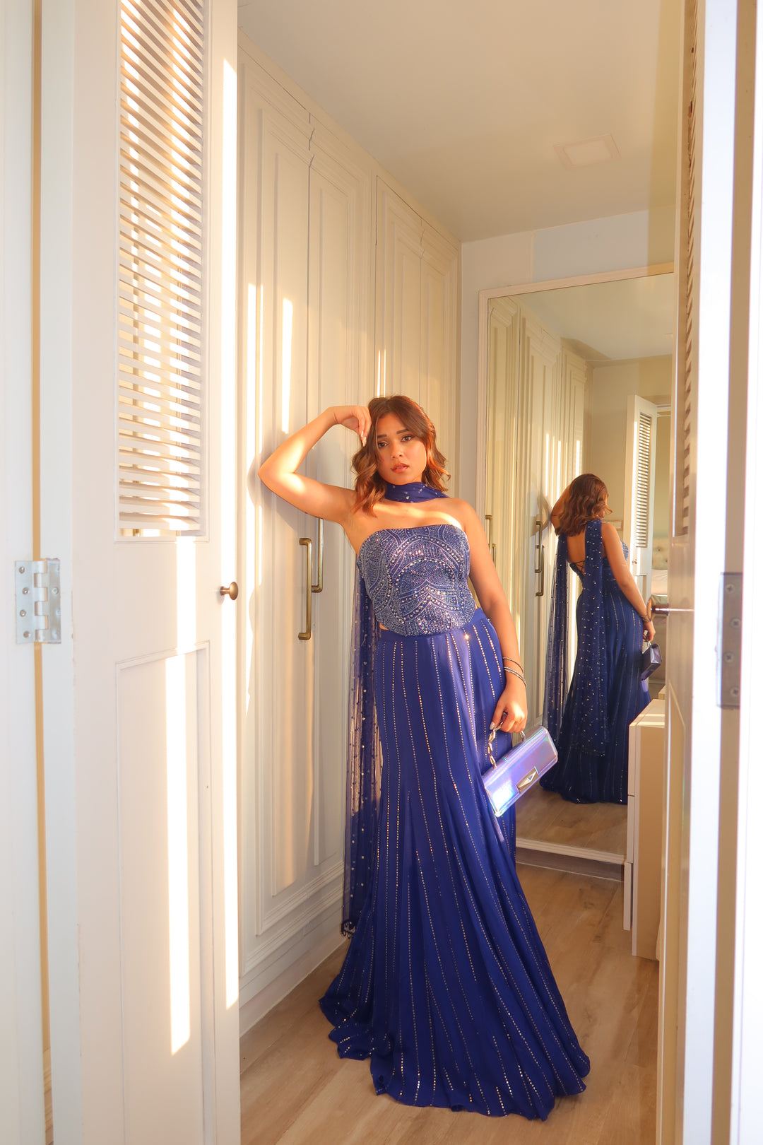 Riya Jain in Stella Corset Mermaid Skirt