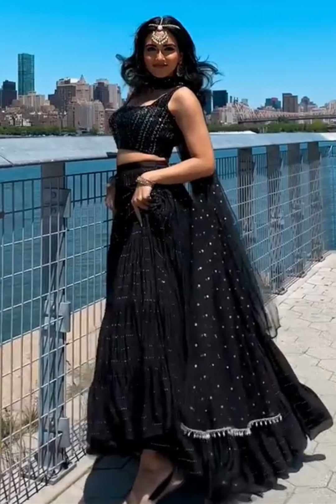 Vishakha in black August skirt