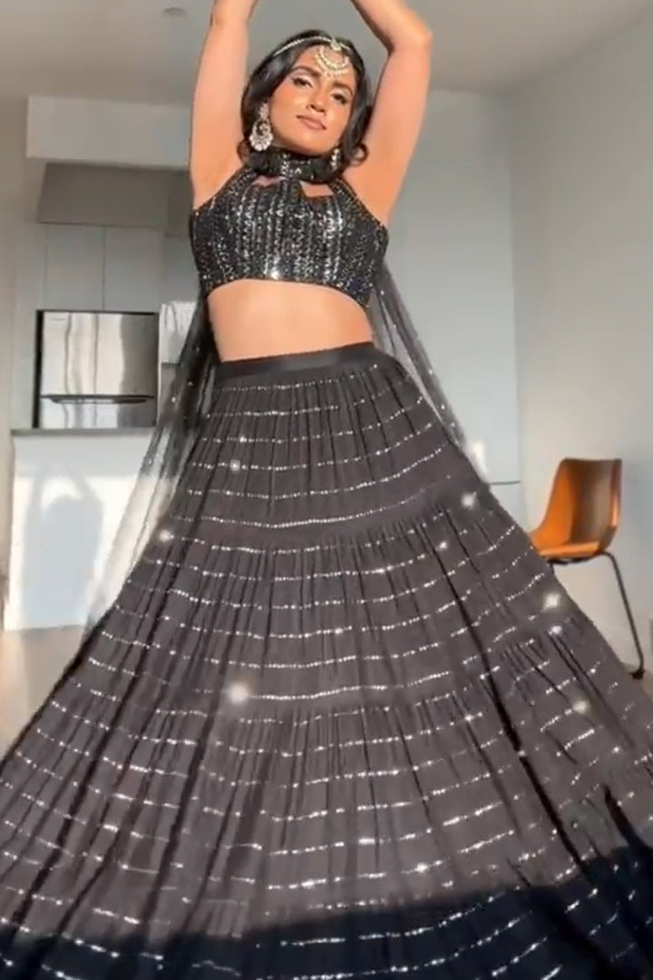 Vishakha in black August skirt