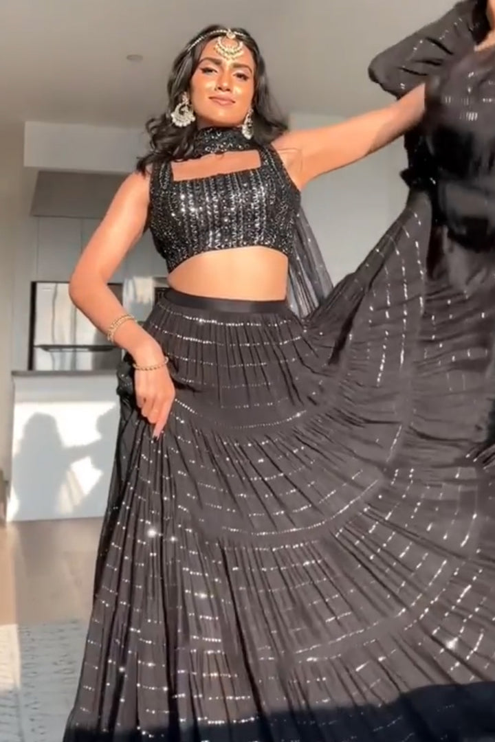 Vishakha in black August skirt