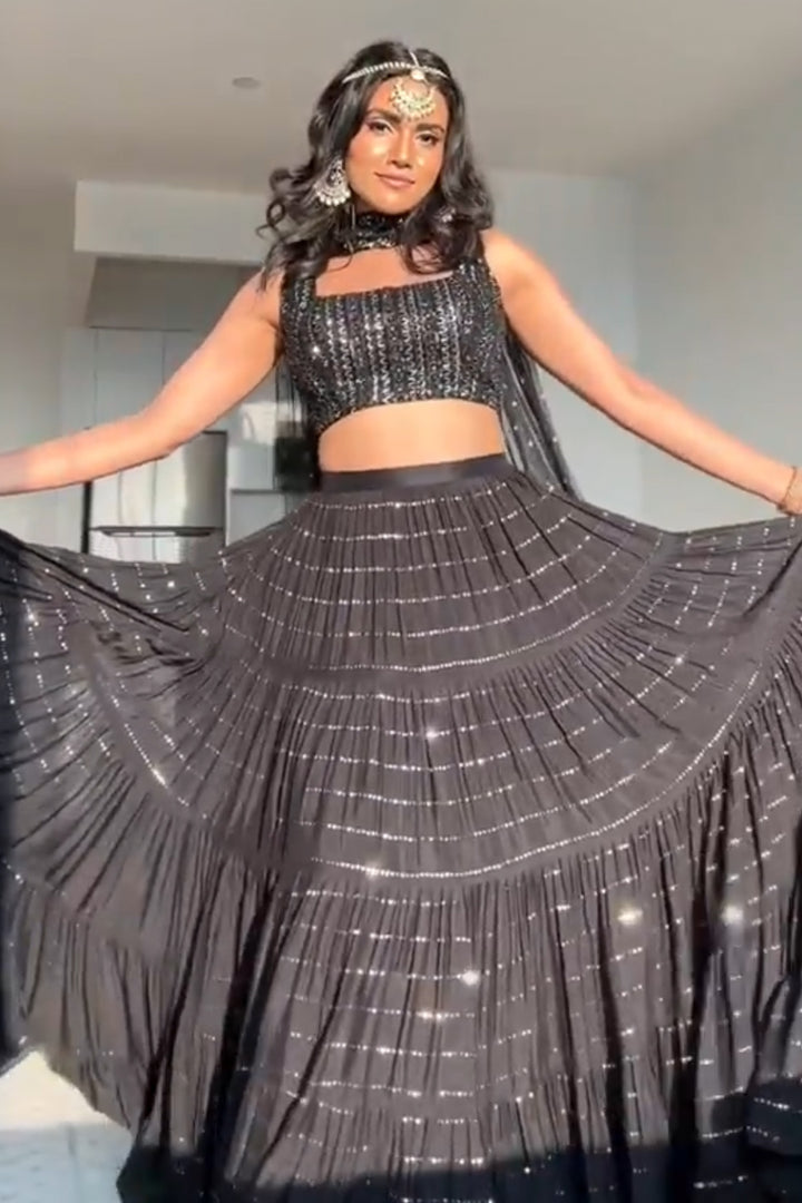 Vishakha in black August skirt