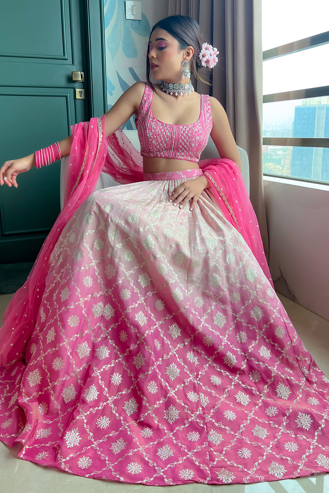 Riya Jain in Melody Ombre Skirt