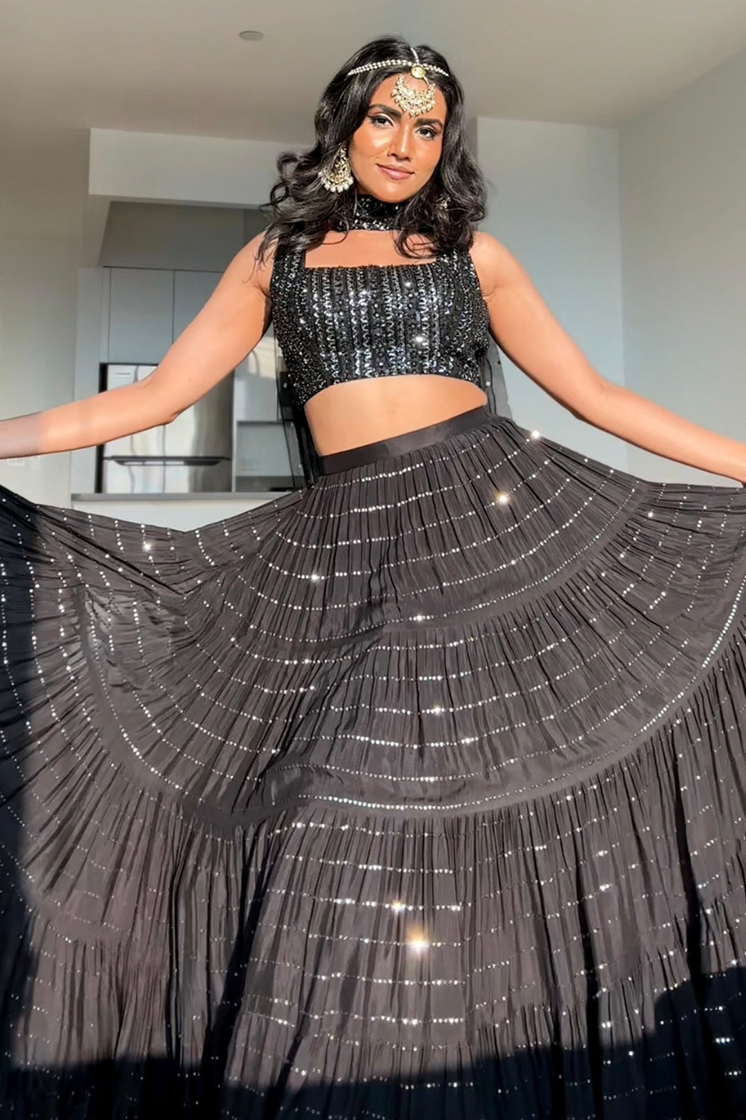 Vishakha in black August skirt